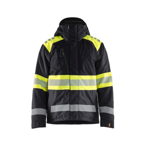 HIGHVIS TALVITAKKI MUSTA/KELTAINEN