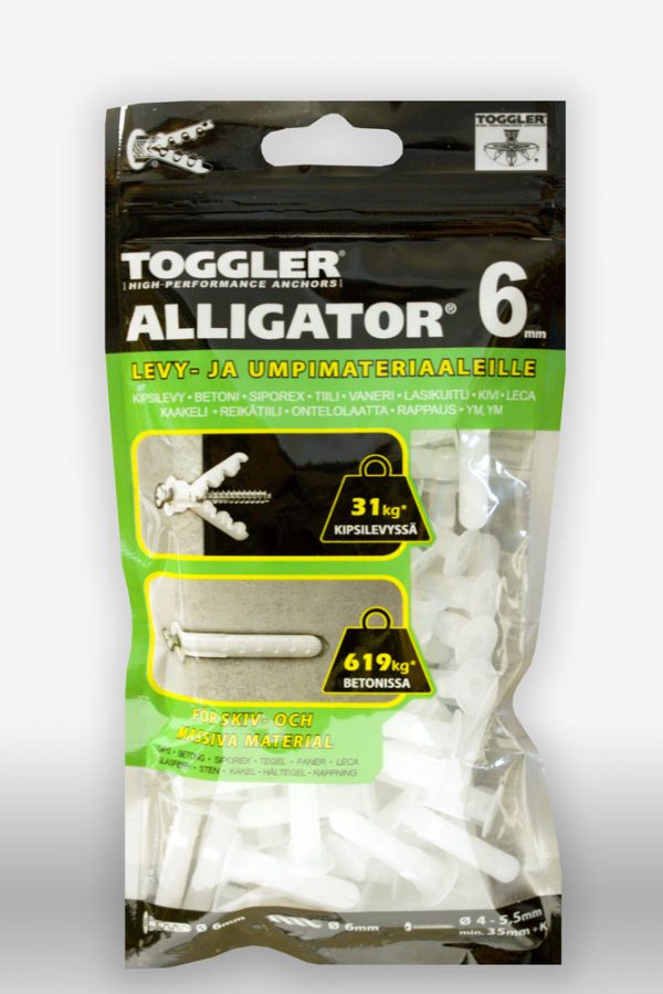 TULPPA ALLIGATOR AF6-100 6MM 100/PAK