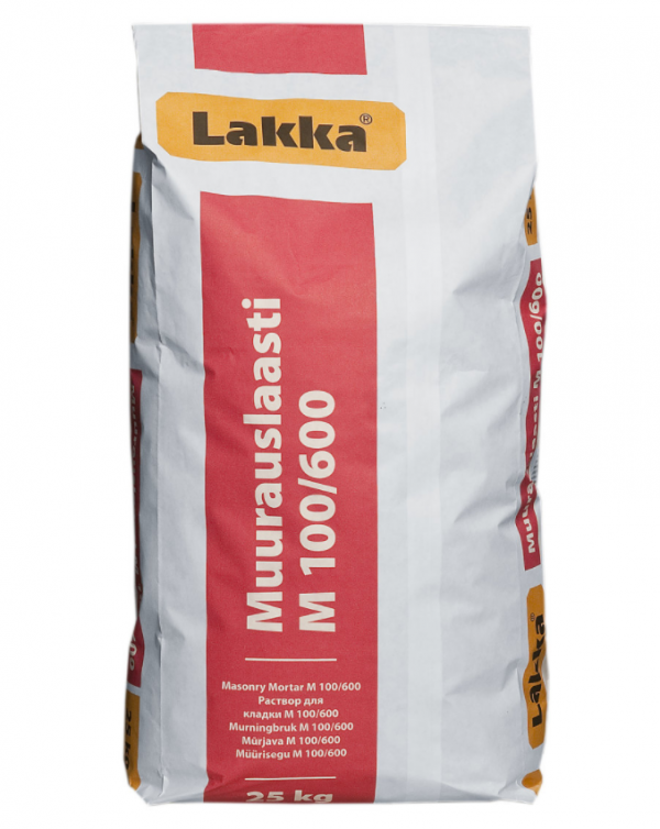 MUURAUSLAASTI M100/600 25KG
