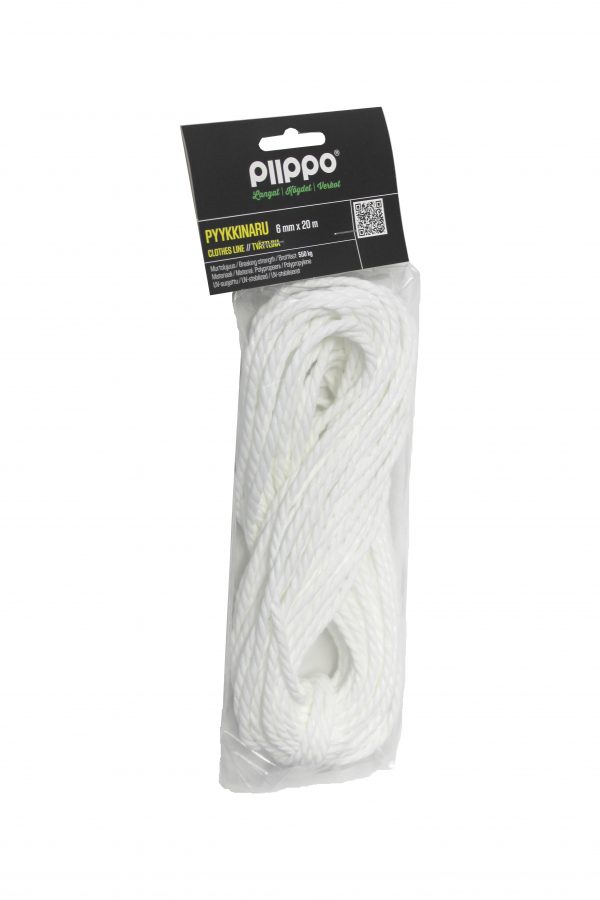 BYKSNÖRE 6MMX20M POLYPROPYLEN VIT